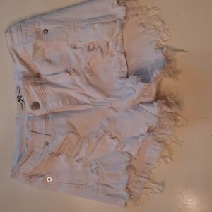 Hammer Jeans medium white distressed jean shorts